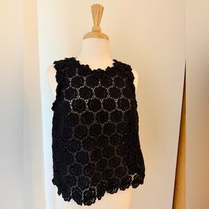 Valentino Elegant Black Lace Top 👀